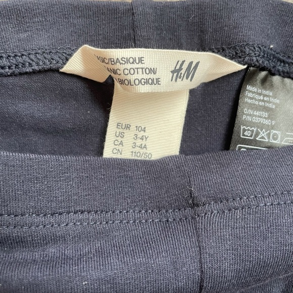 🫐NWOT Navy H&M Ruffled Leggings - Picture 4 of 4